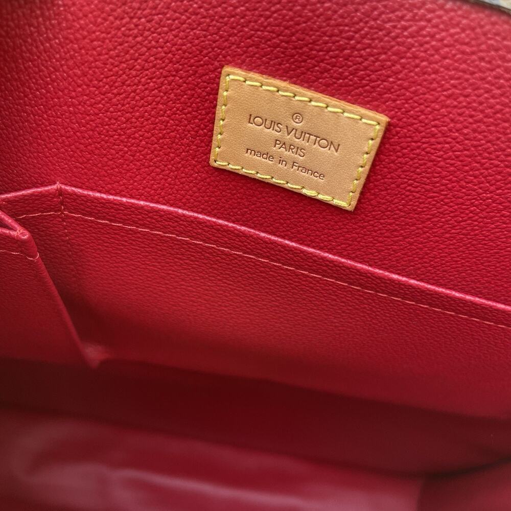 Louis Vuitton Cerise Cherry Sac Plat Brown Monogram Canvas Tote Takashi Murakami - Picture 11 of 16
